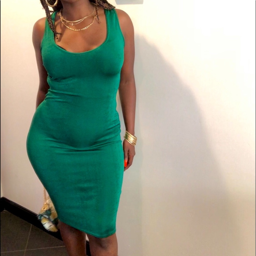 NWOT Elegant Green Dress